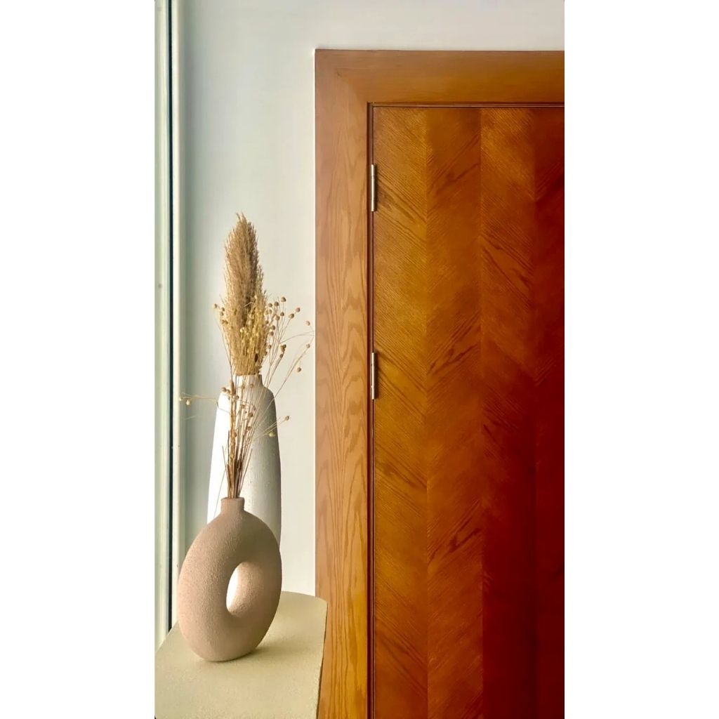 Hollow and Tower Pottery Vases Set - Sculptural Contrast 1