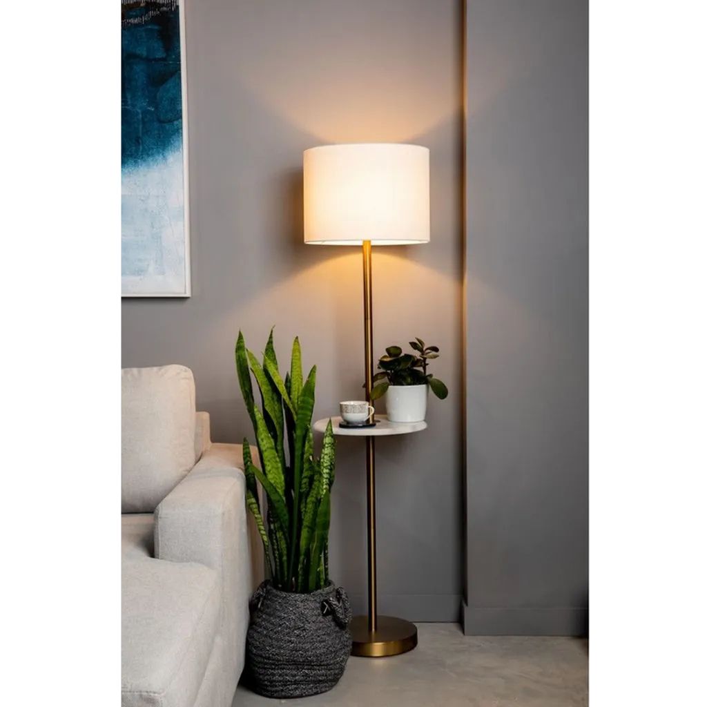 Floor Lamp - White & Gold YL186-3A 0