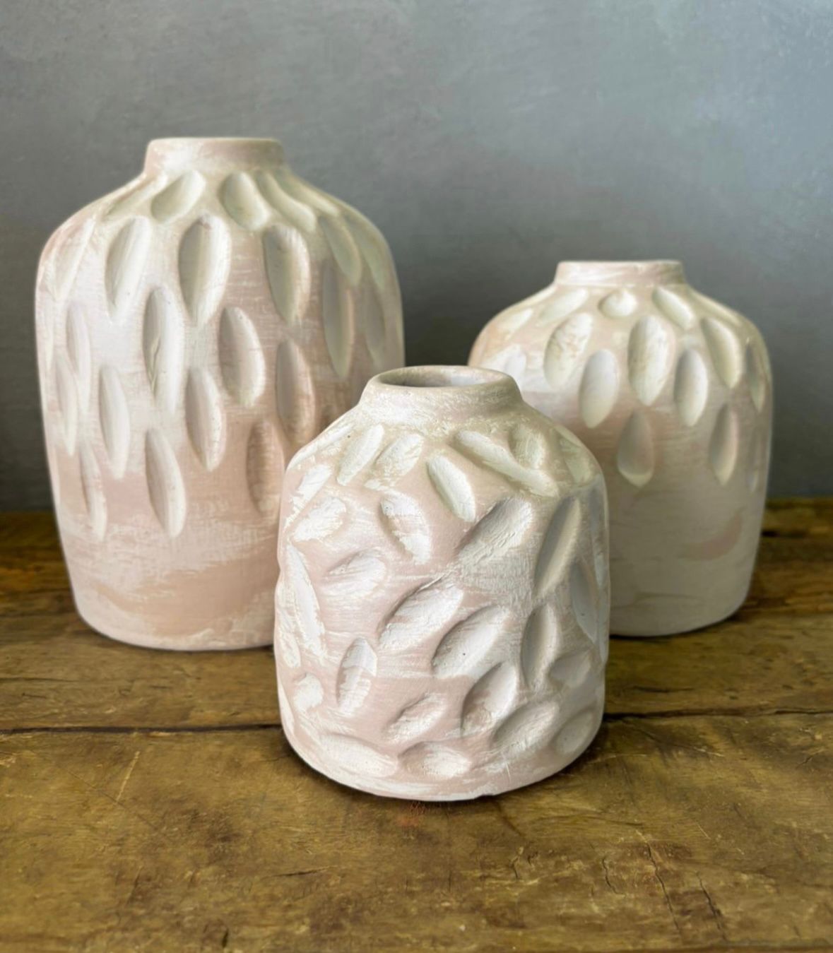 Calla Trio Pottery Vases 1