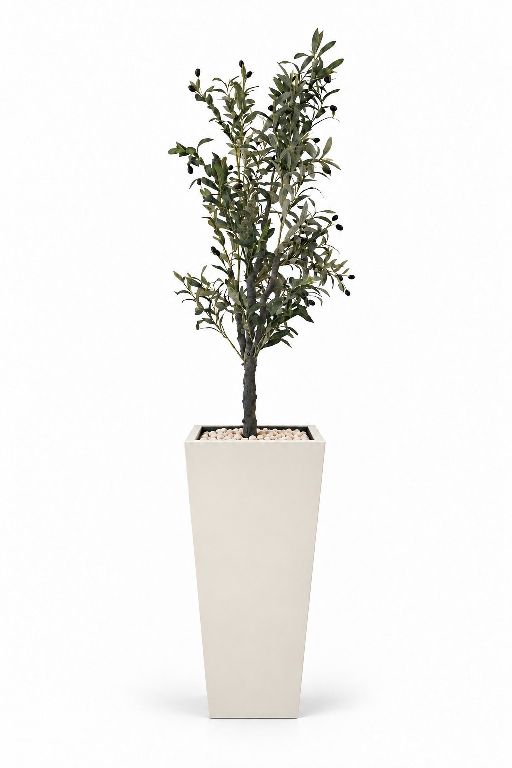 Tall Olive Tree Artificial In Obelisk Pot