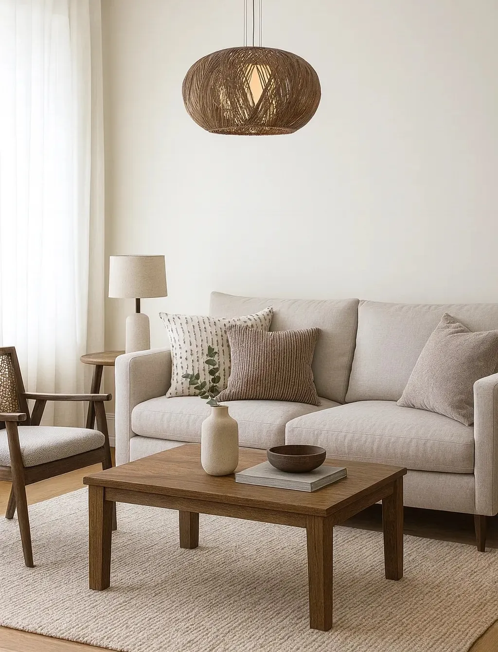 Bamboo Ceiling Lamp 1