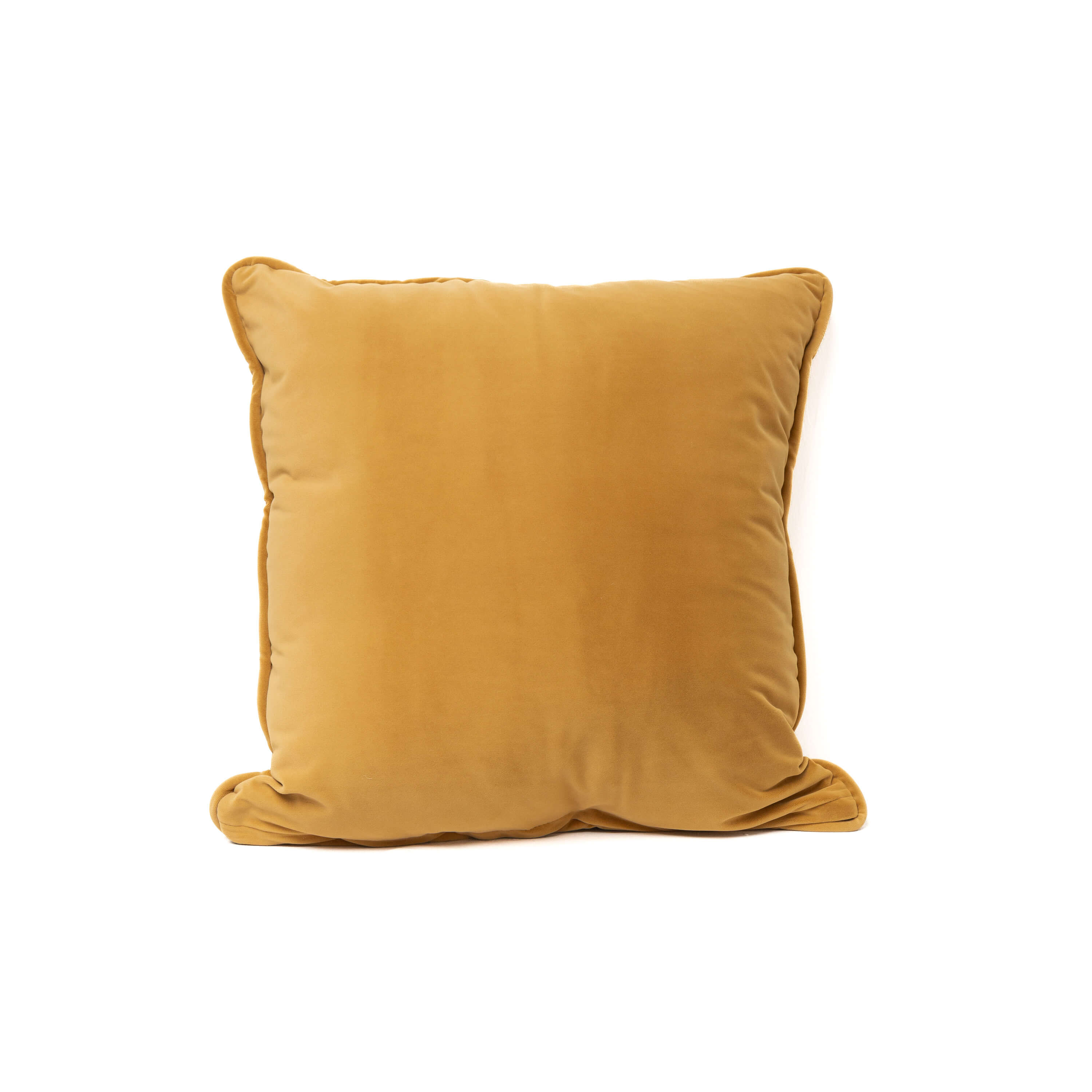 Mustard Velvet Cushion (NS Tesla-17) 0
