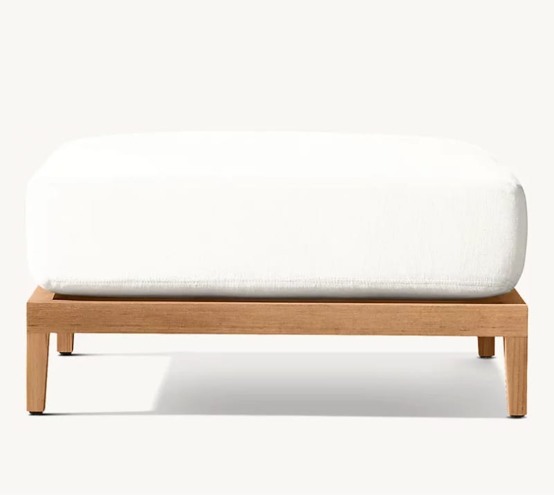 Curve Ottoman With Swedish Wood And Waterproof Fabric 1