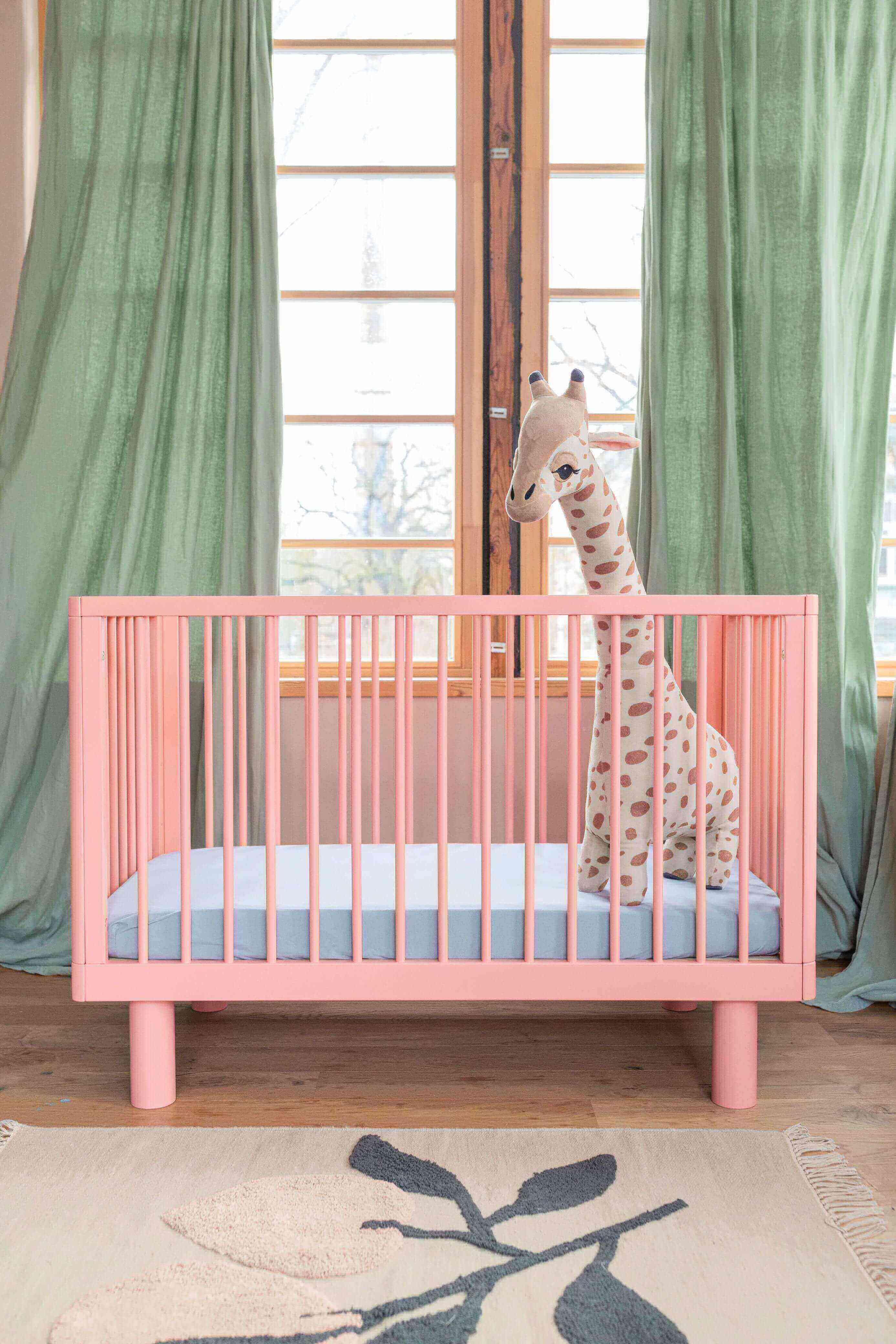 Colourful Pines Beech Wood Crib 2