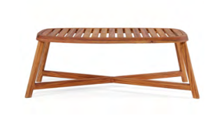 Skiff Durable Outdoor Pitch Pine Bench 3