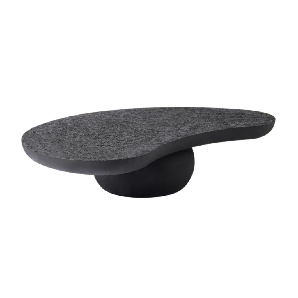 Crescent Coffee Table - Fiber Glass - Black Color 0