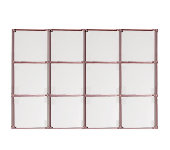 Thea Grid Mirror – Metal Frame for Elegant Spaces 0