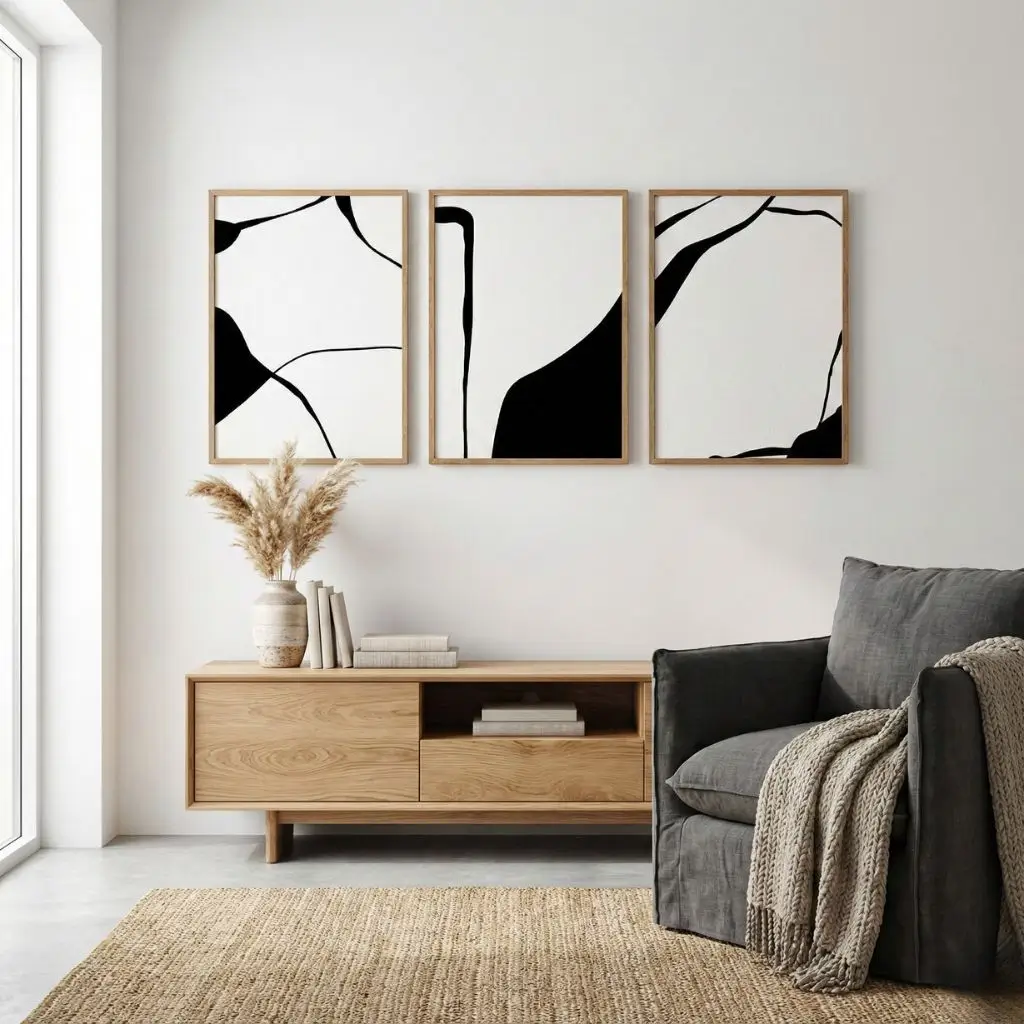 Sahra Abstract Wall Art Set – Set of 3 1