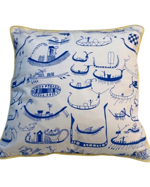 Kufu Nile Boats in Blue  0