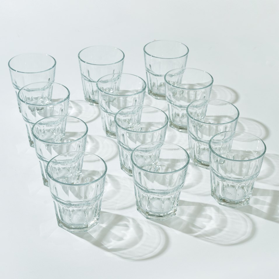 Casablanca Short Glass Cup - Set of 12 3