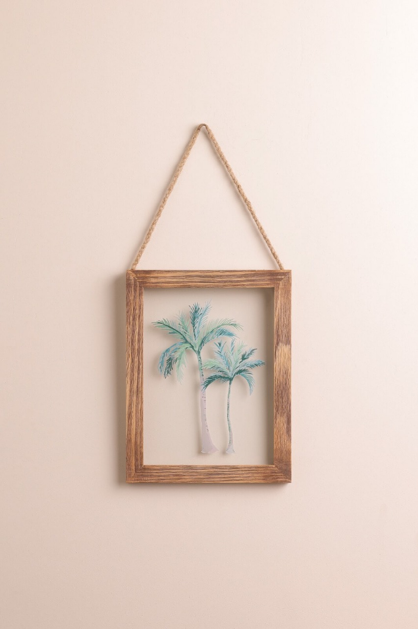 Boho plams glass frame 0