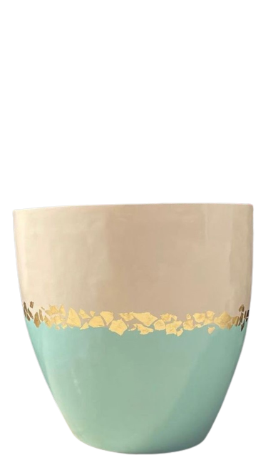 Gold Fiber Glass Blue Collection 0