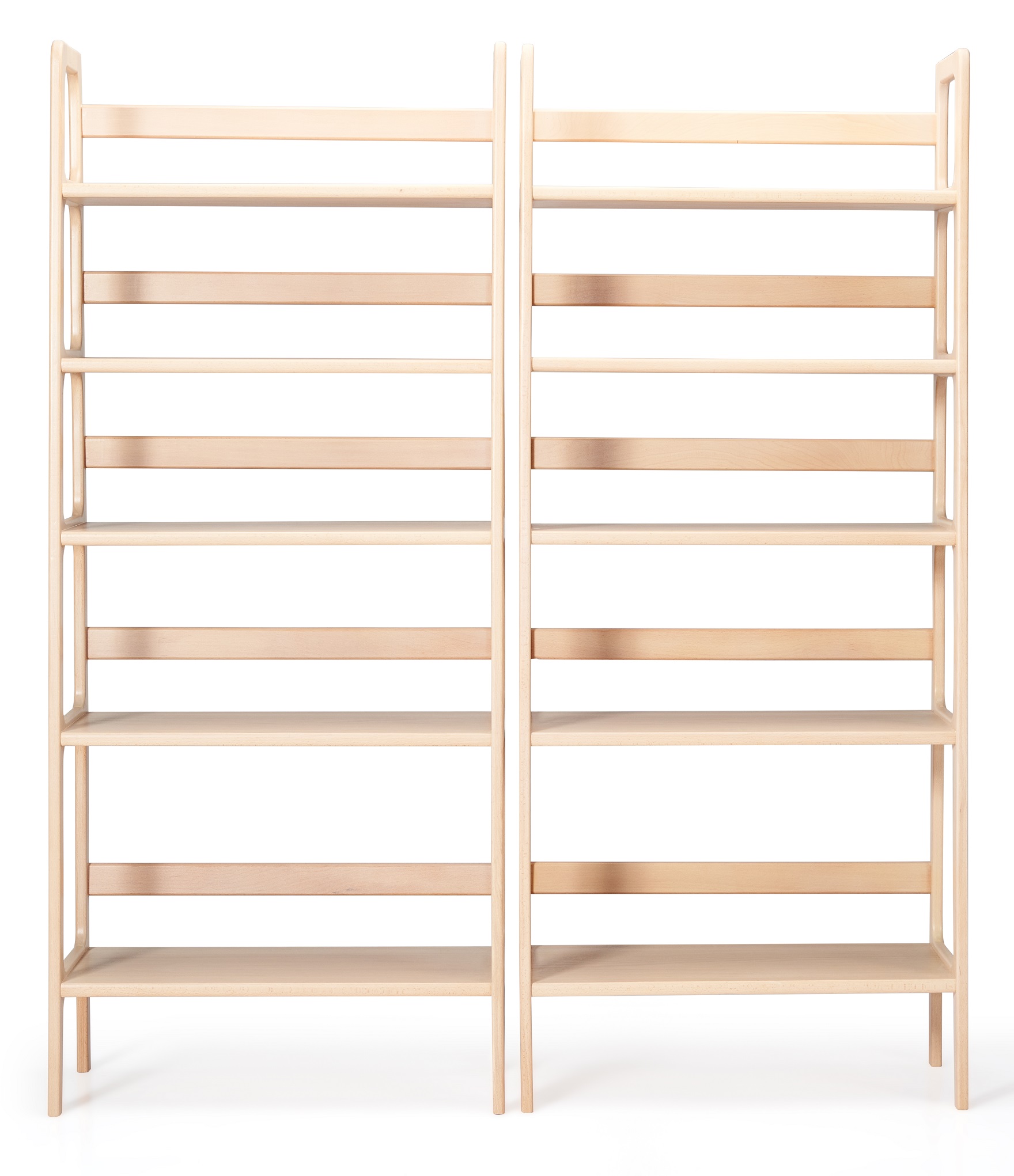 Wooden Open Shelving Unit - 5 Shelves - All Wooden 3