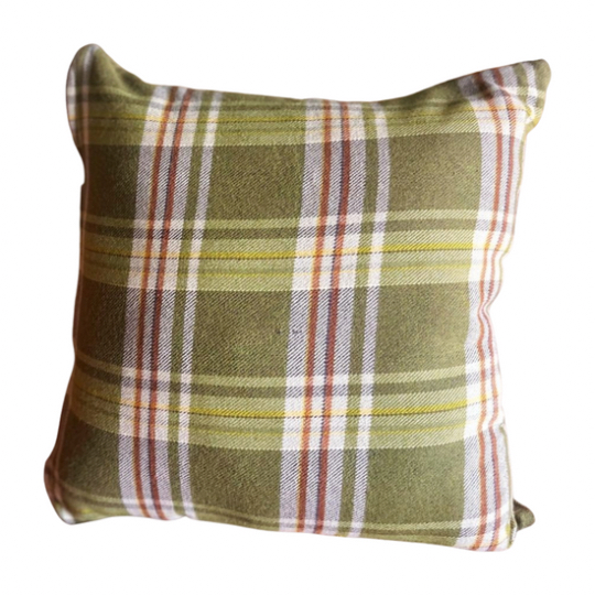 Cozy charm of Plaid cushion  0