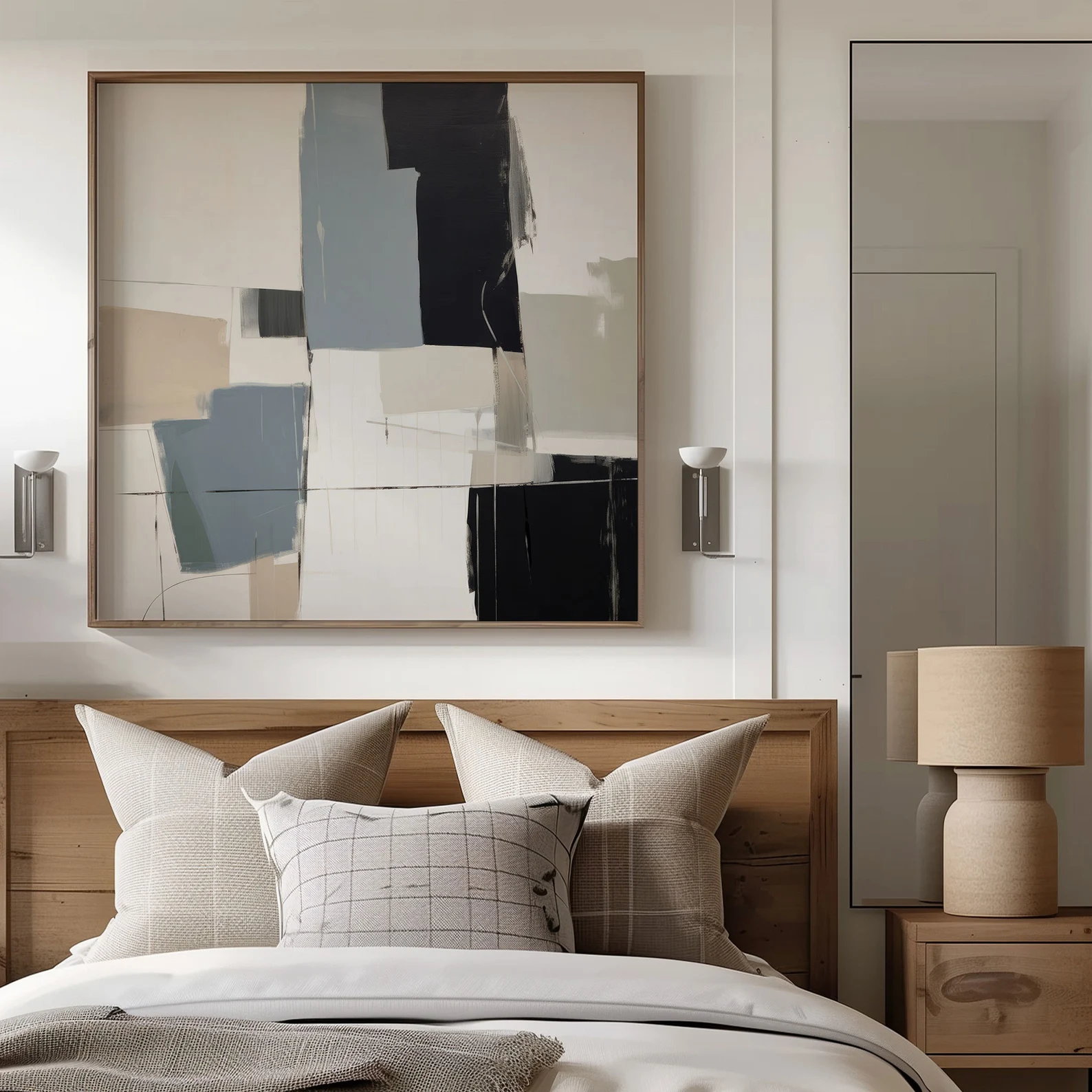 Modern Minimal Wall Art – Japandi and Scandinavian Inspired Decor 1