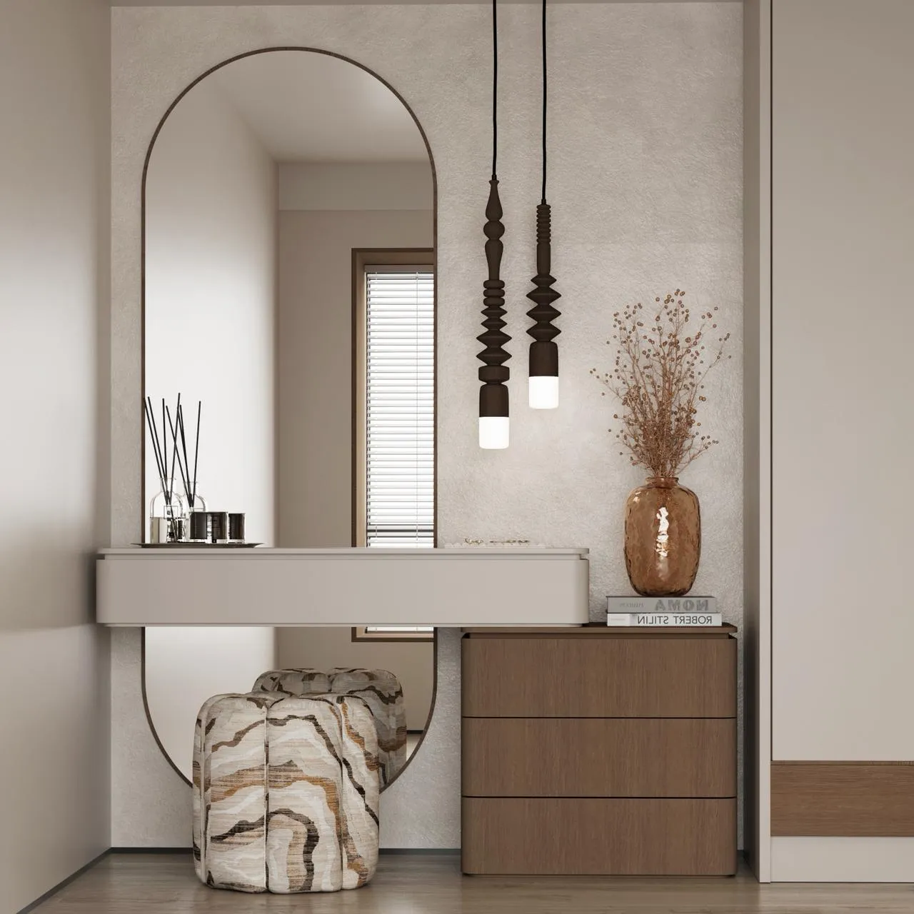 Aurora Wooden Vanity Dresser 3