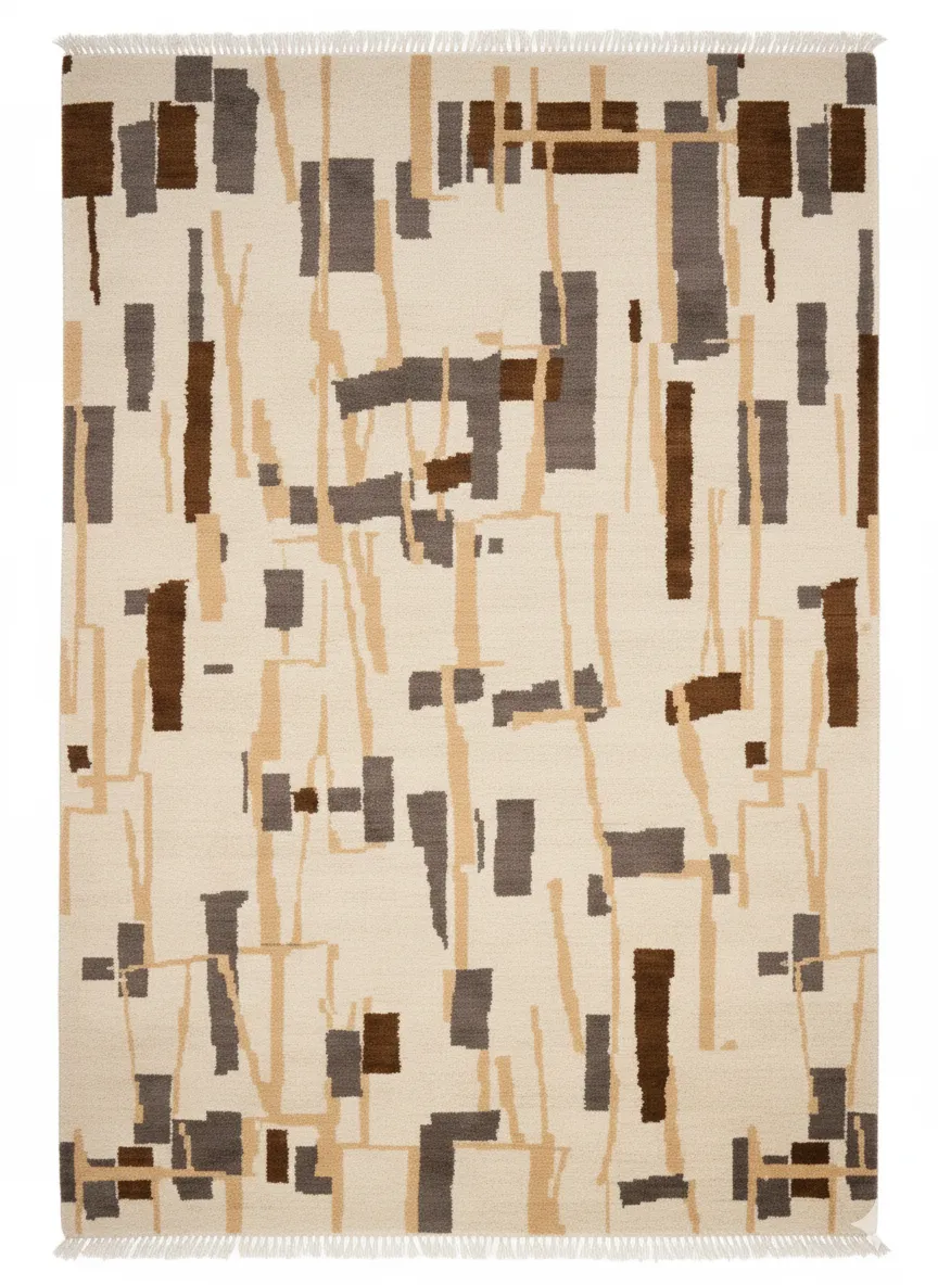 Dark Shards Hand-knotted Carpet 0