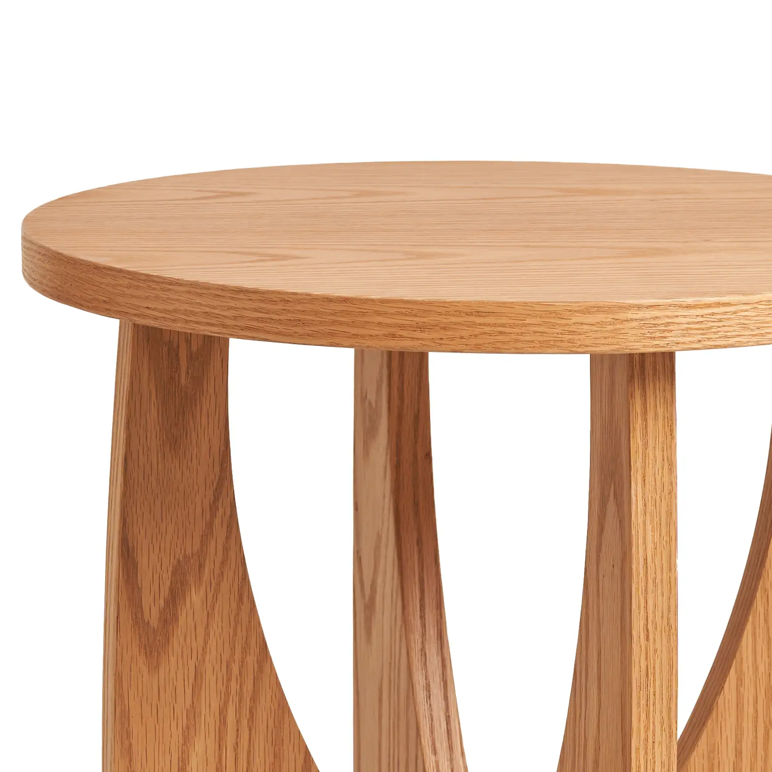 Aura Side Table - Silver Sands - Wooden Connected Legs 2