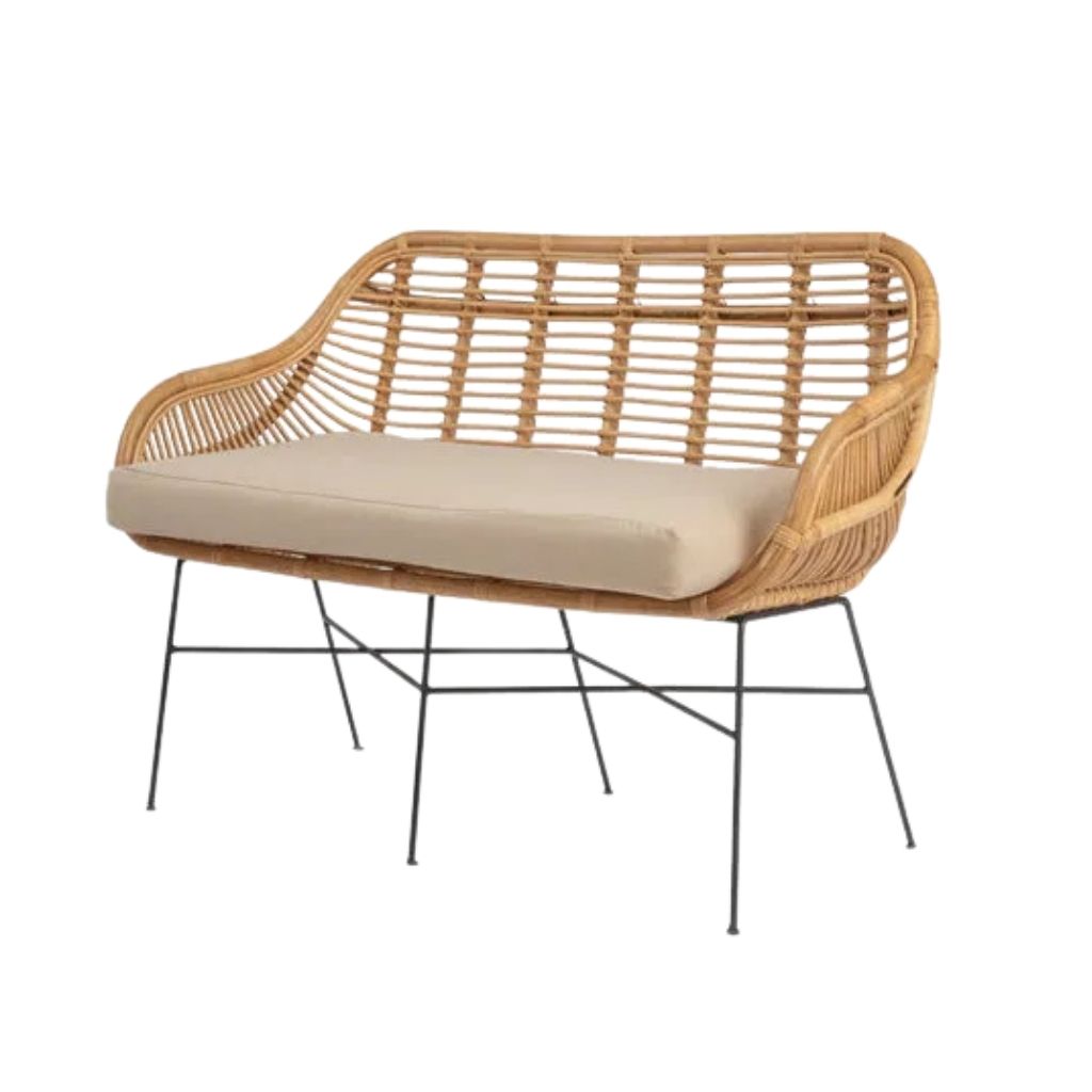 Lanta Bamboo 2 Seater Outdoor Sofa 0