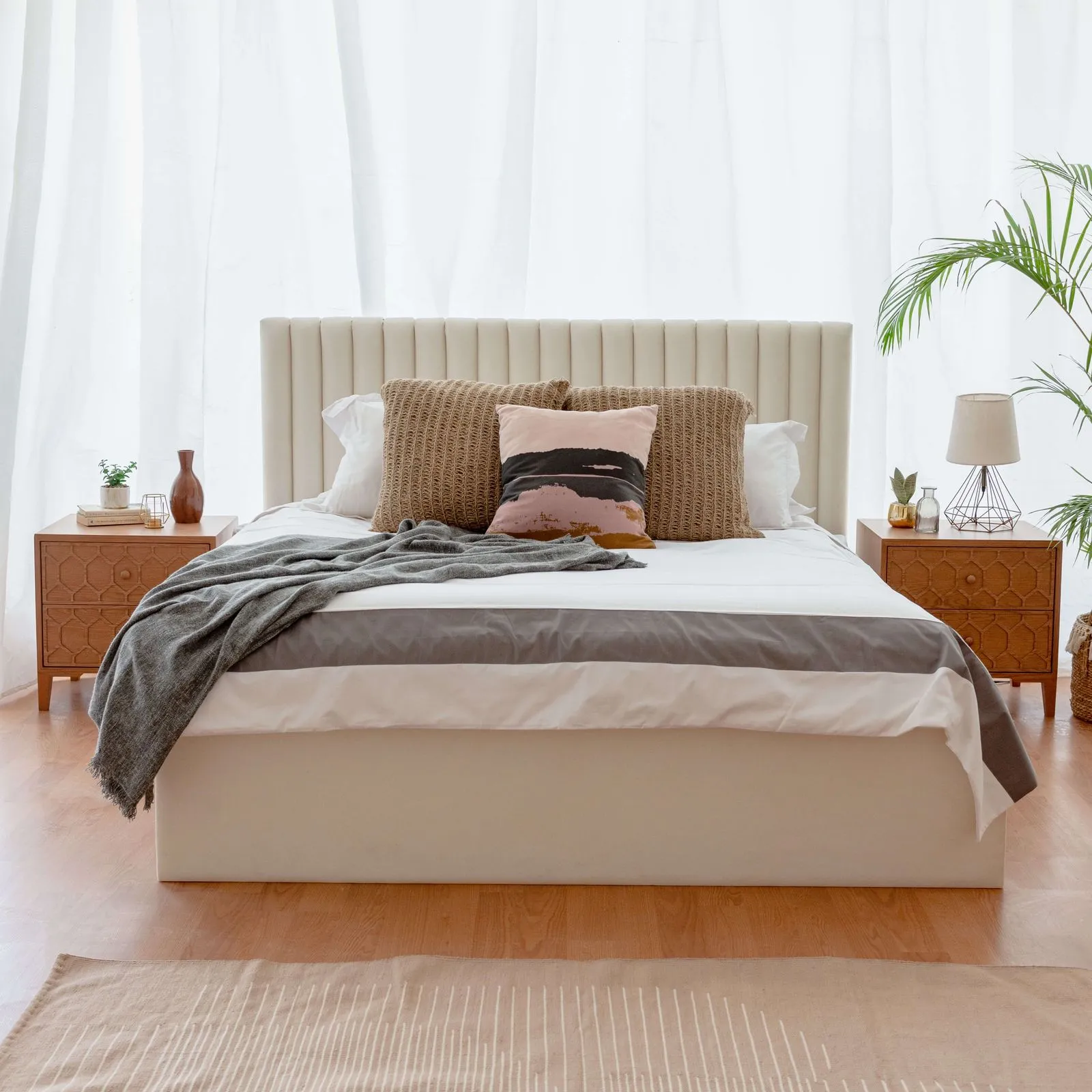 Serenity Bed Fully Upholstered 160 1