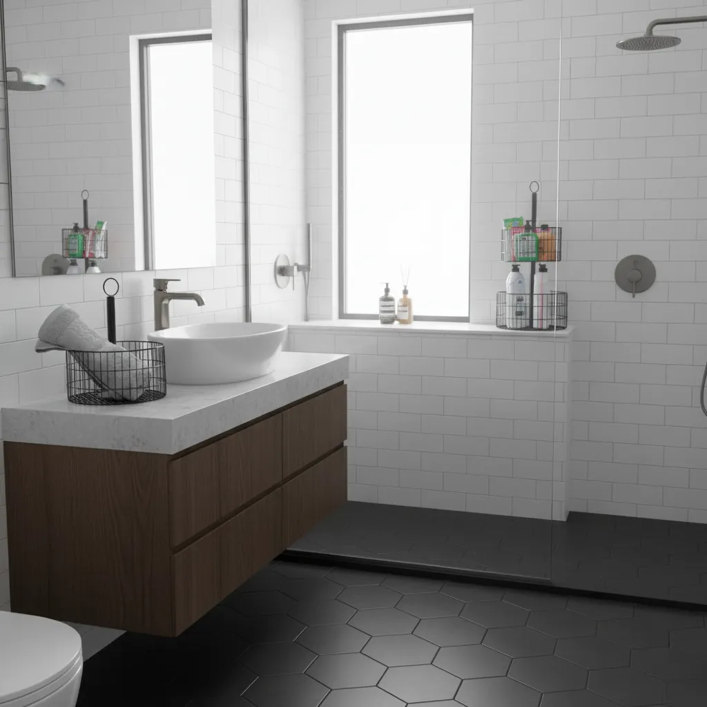 Short Round Vanity Storage Stand 1