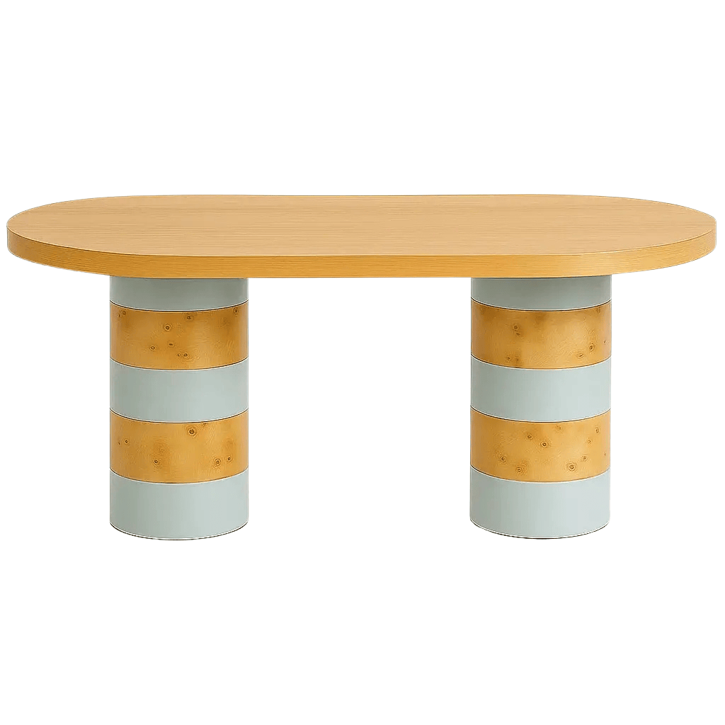 Lotus Dining Table - Oak Wood 0