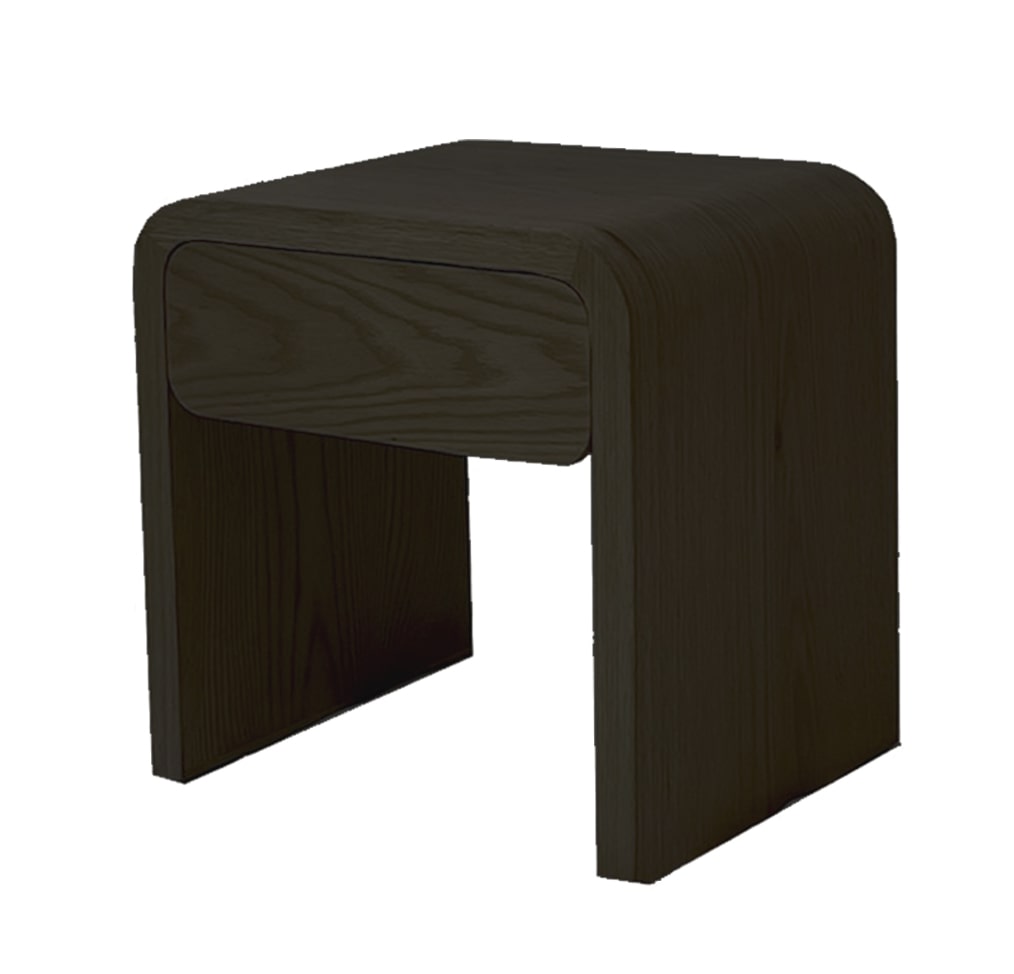Luna Nightstand With Curved Top Design 3