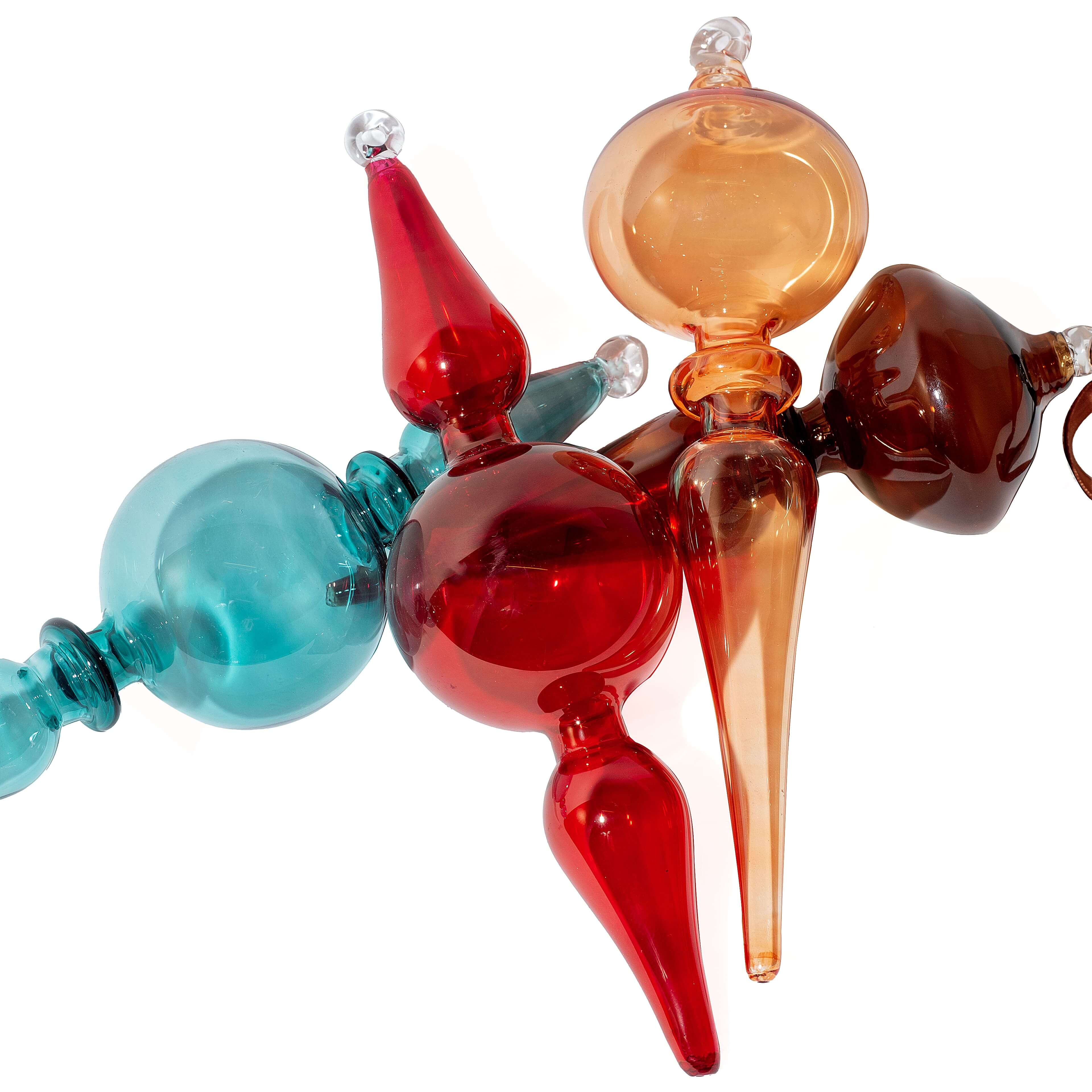 Christmas Finial Ornaments – Set of 4 Decorations 0