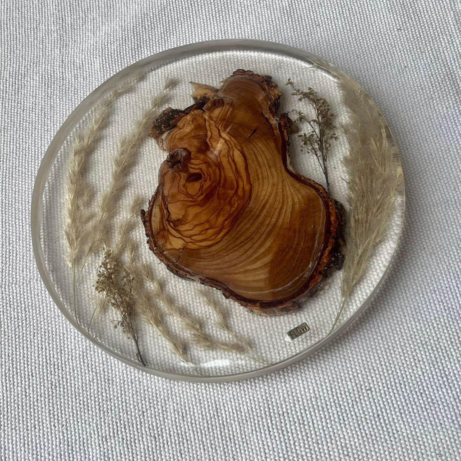 Clear Wheat/ Wood Soap Dish 2