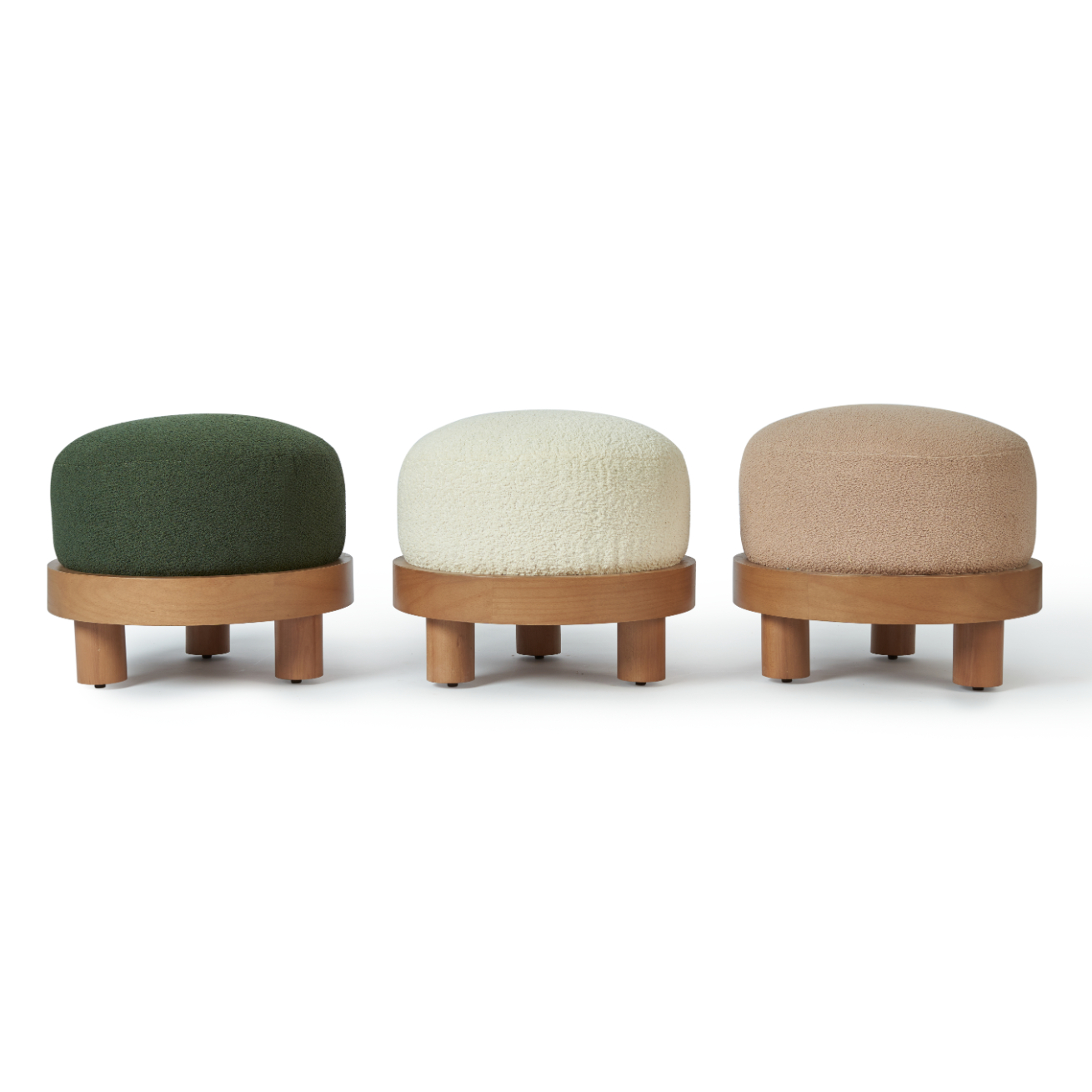 Poached Stool - Ivory 1