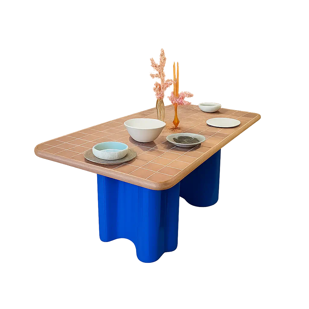 Tiles Dining Table -  Tiled Ceramic Surface 0