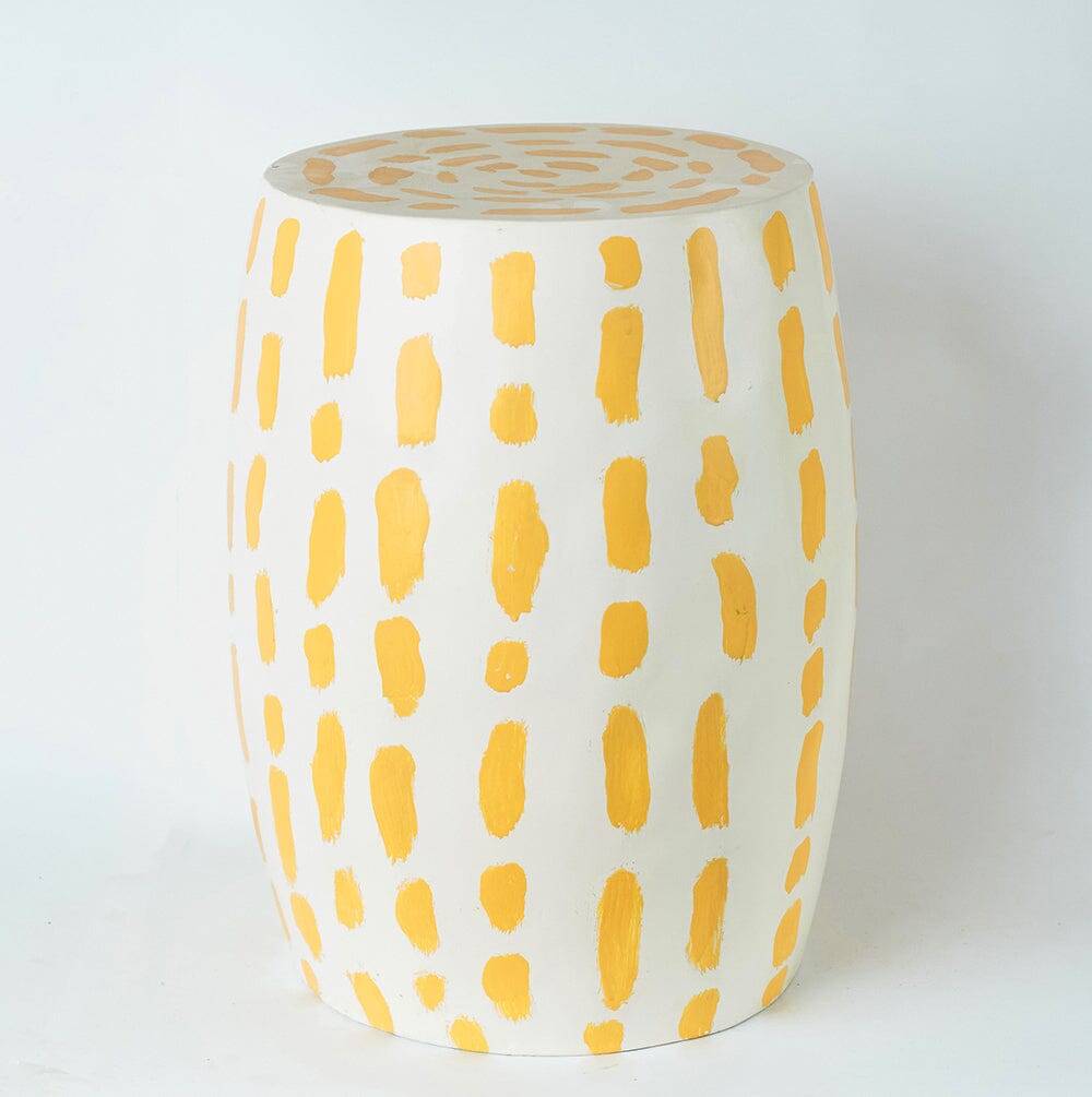 Yellow Lanes - Side Table - Fiber Structure - Glossy Paint 0