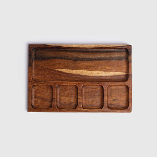 Dipping Wooden Plate 0