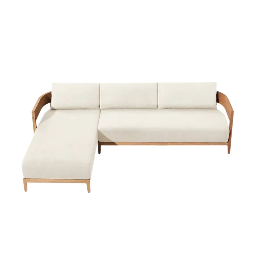 Curve Corner Sofa - Swedish Wood - Waterproof Upholstery 2