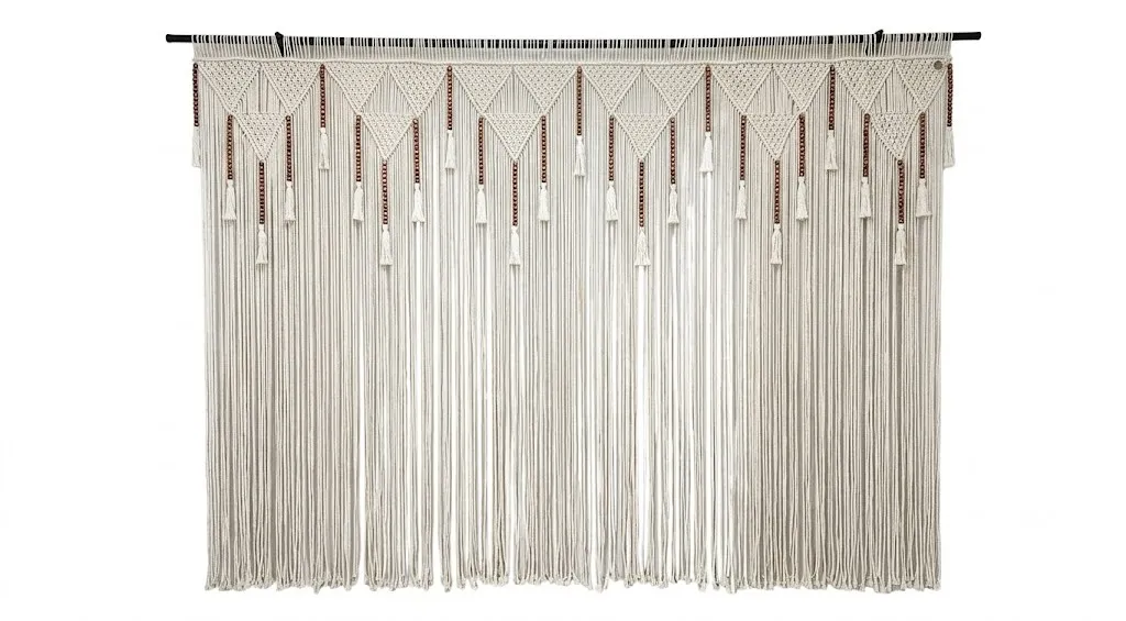 Curtain with Wood Beads image