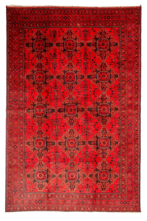 Khan Mohamadi Handmade Wool Rug – Bold Heritage and Lasting Craft 0