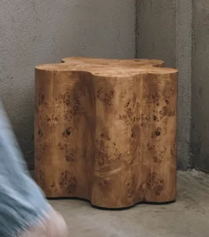 Starfish Side Table - Burl Veneer - One Block Design 1