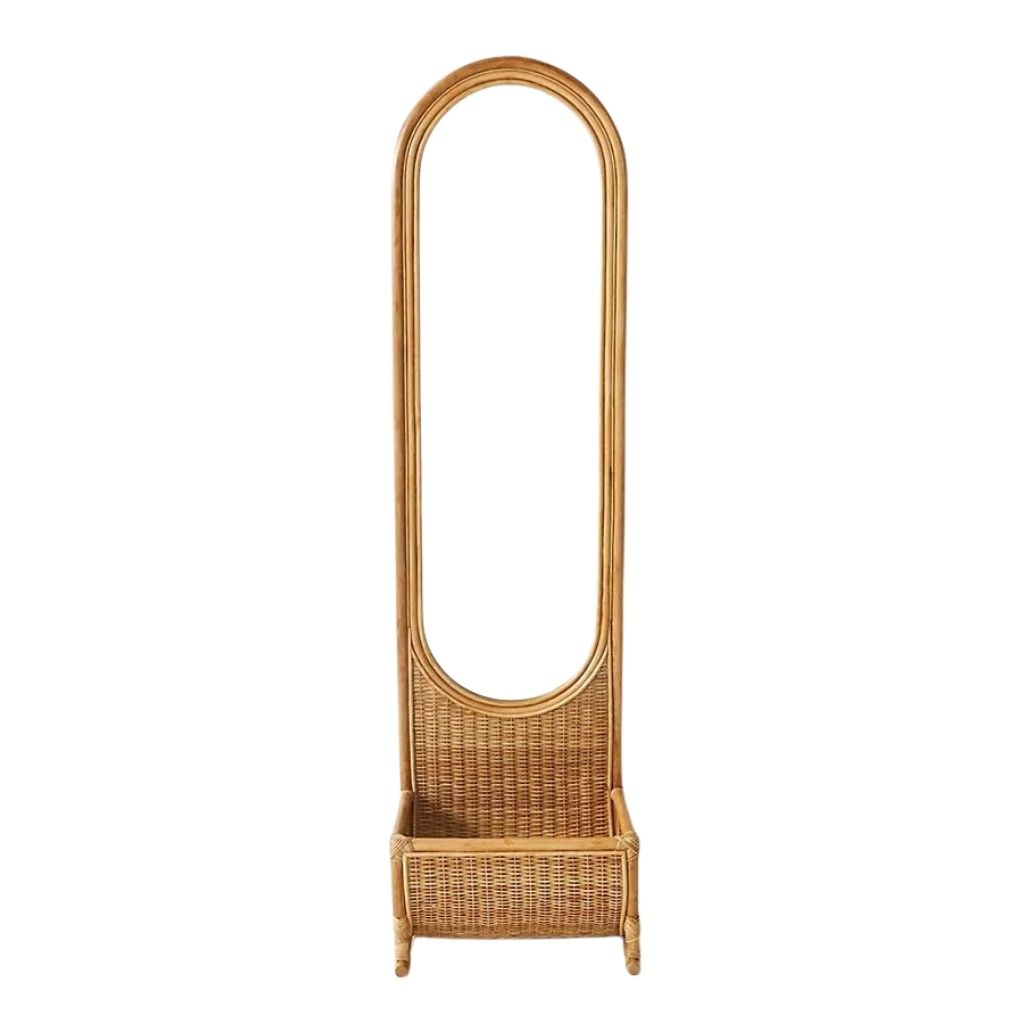 Mirror From Bamboo and Rattan