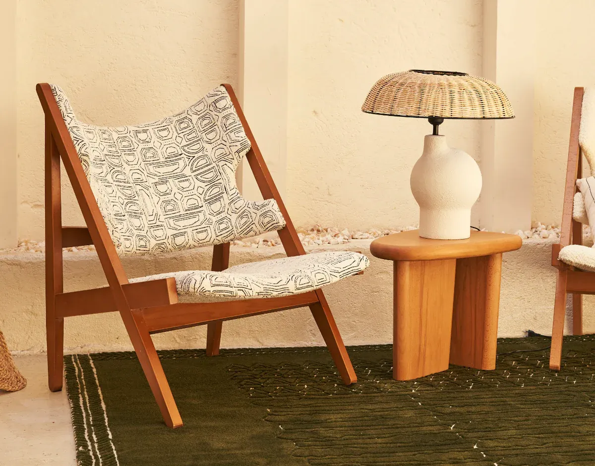 Simone - Statement Chair - With Printed Boucle Fabric 4