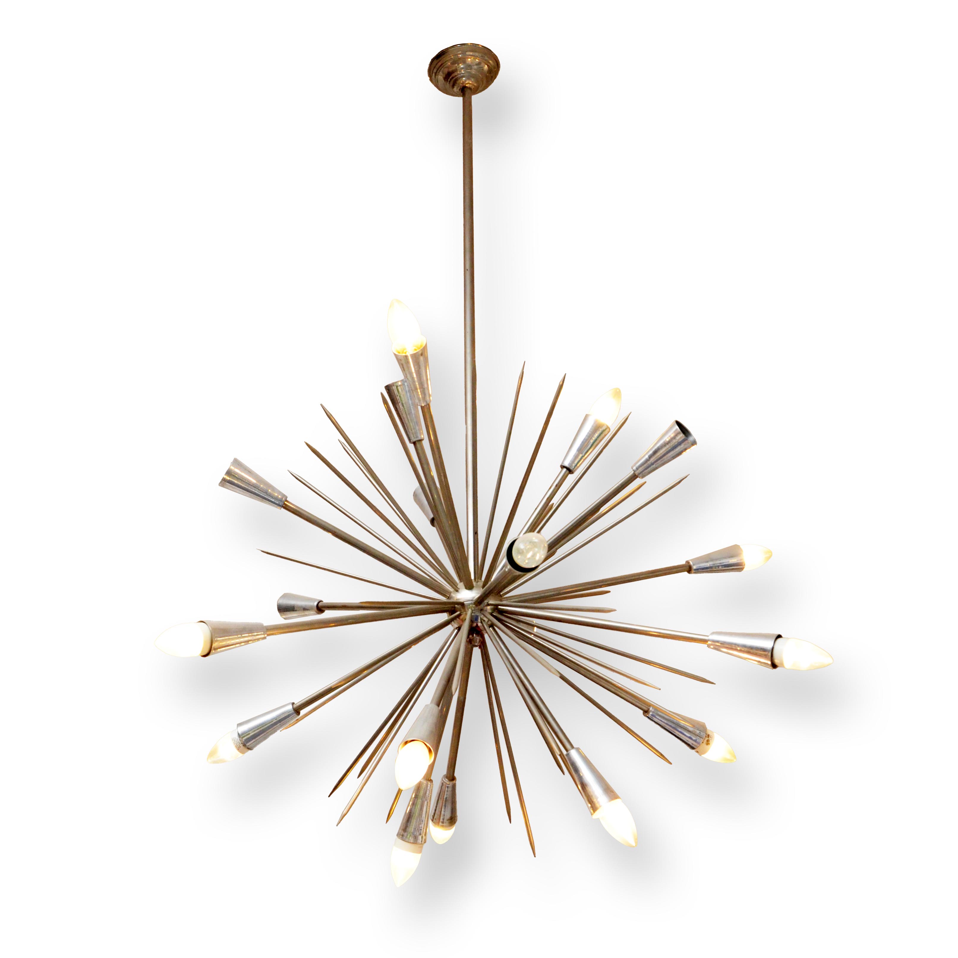 Silver Spiky Chandelier 0