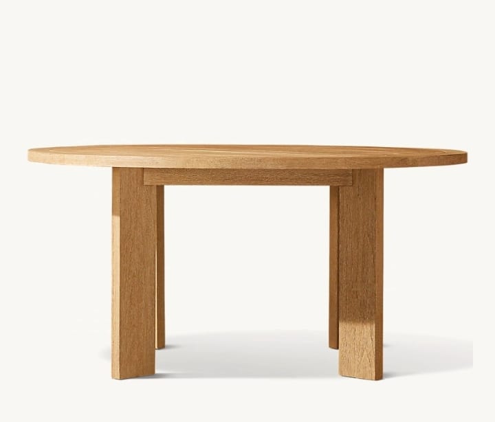 Curve Round Dining table With Swedish Wood 1