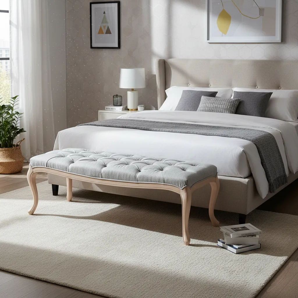 Classic Solid Pine Wood Banquette 1