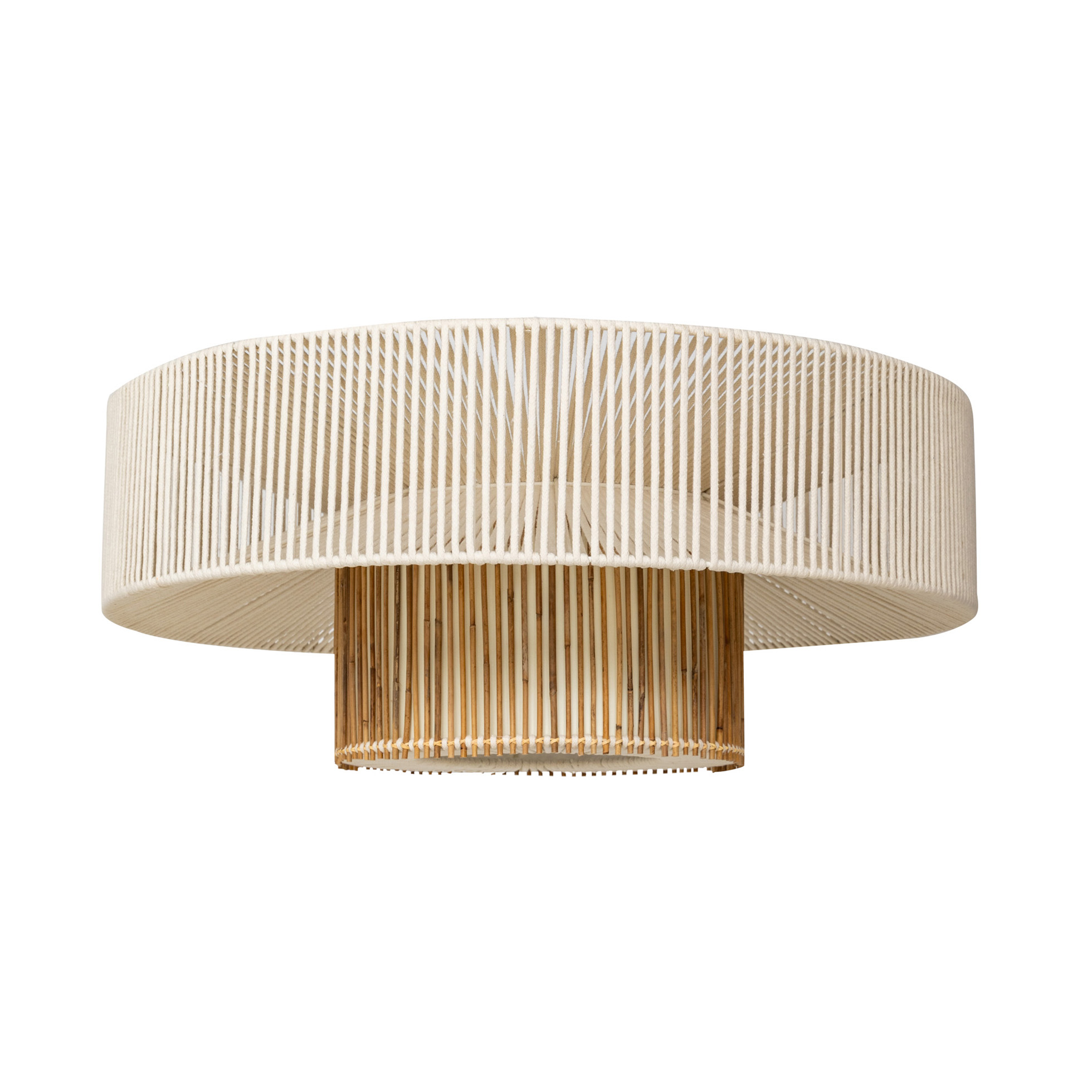 Haru Double Layer Bamboo Ceiling Lighting 1