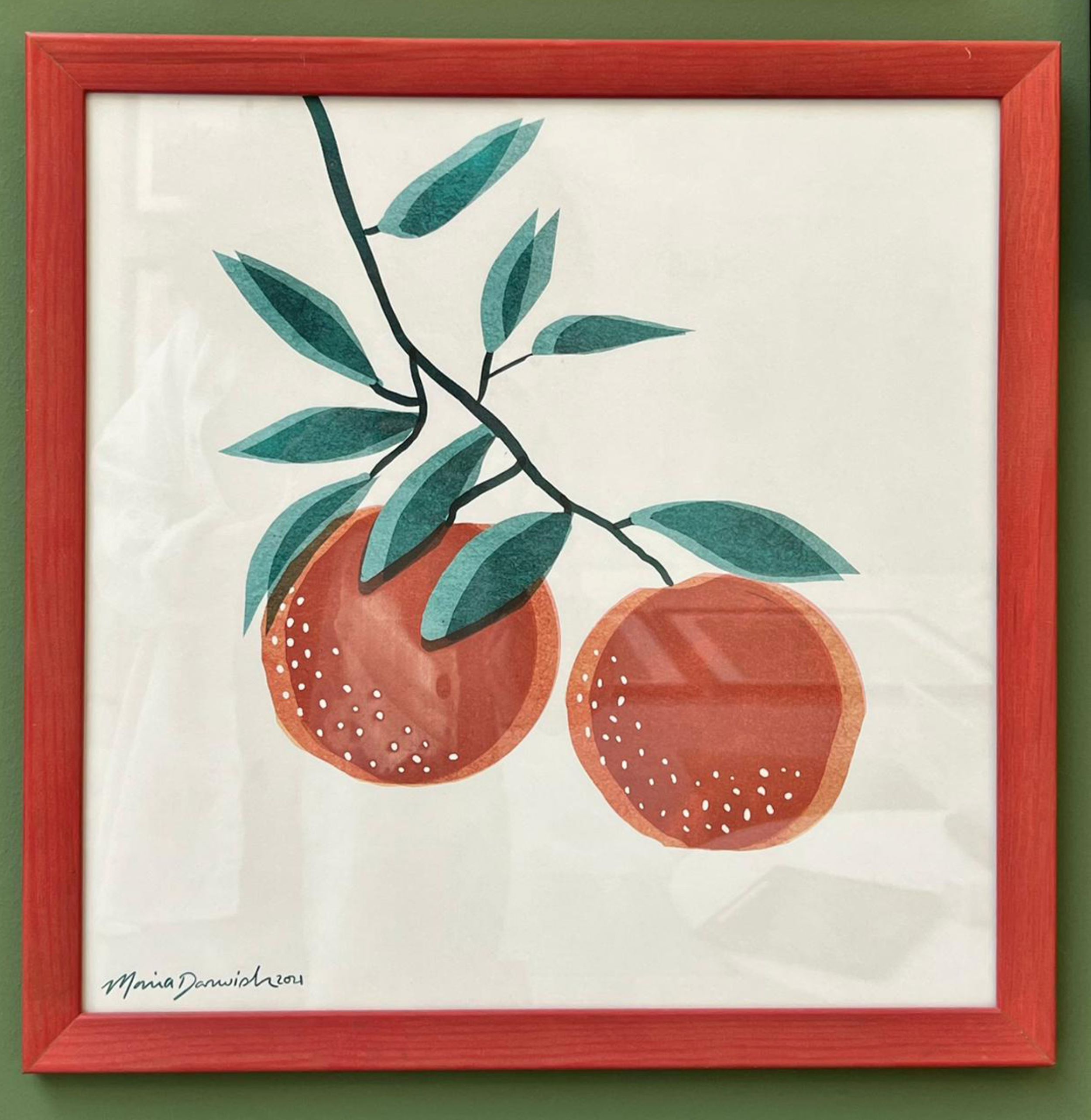 Darwisha Orange Branch Artwork 0