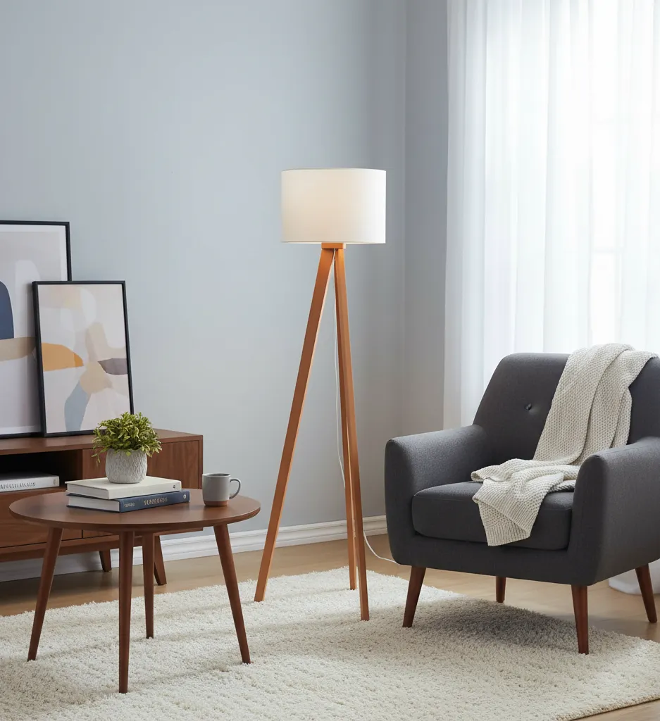Floor Lamp Beige & White - YL.YL389 1