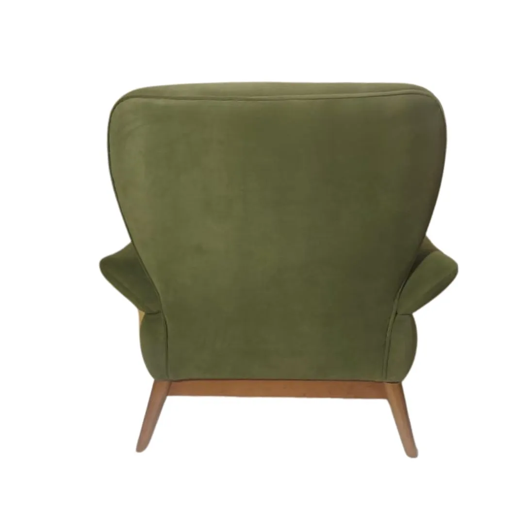 Accent Armchair – Solid Beechwood Frame With Soft Upholstery 3