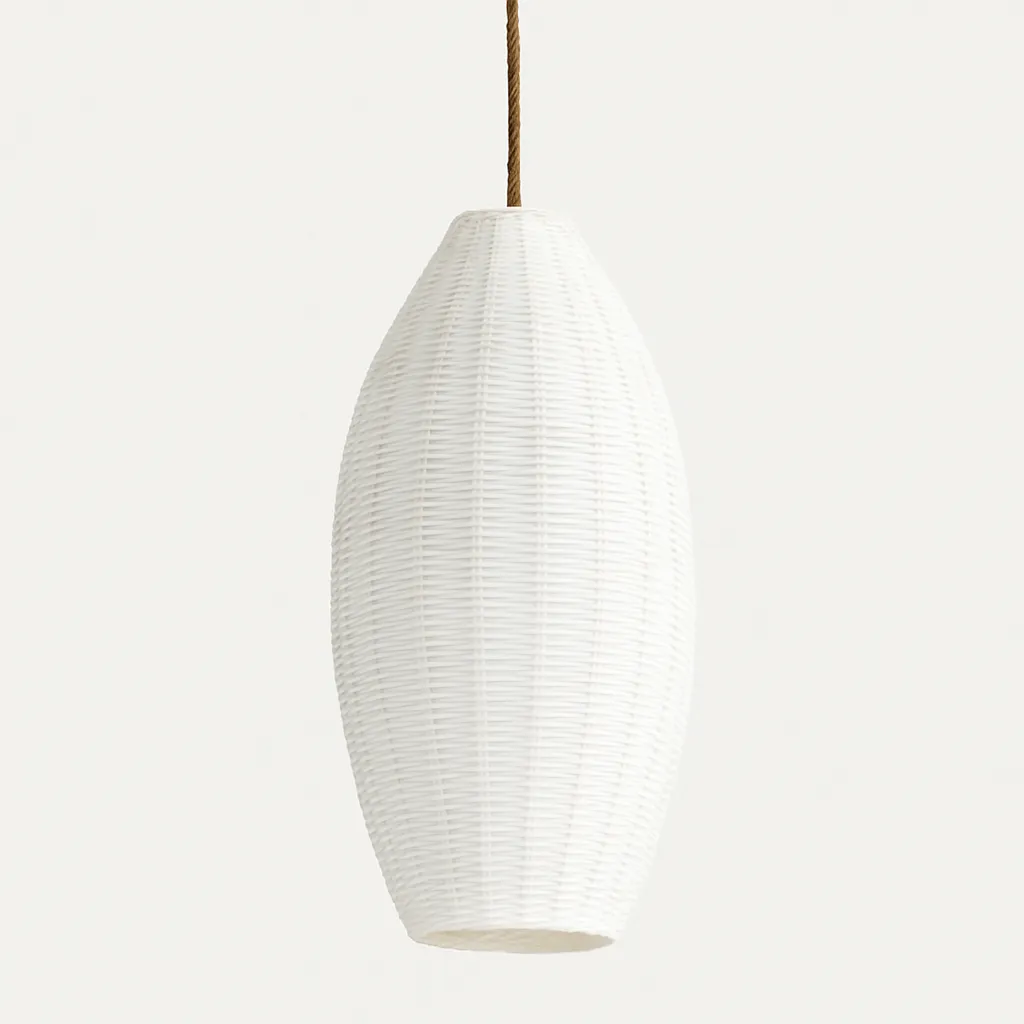 Sprout Bamboo Pendant White 0