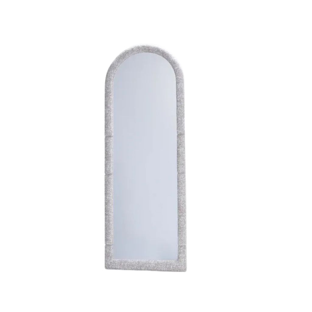 Nuba Mirror With Upholstered Arched Frame in Beech Wood 0