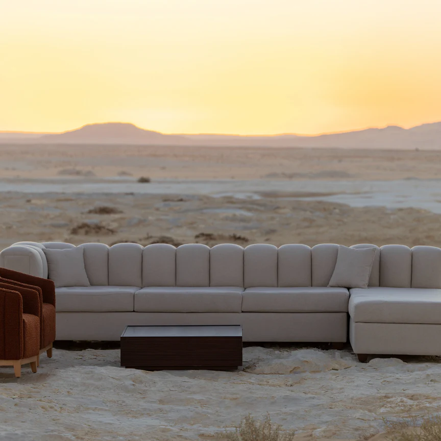 Flutes L Shape Sofa 3