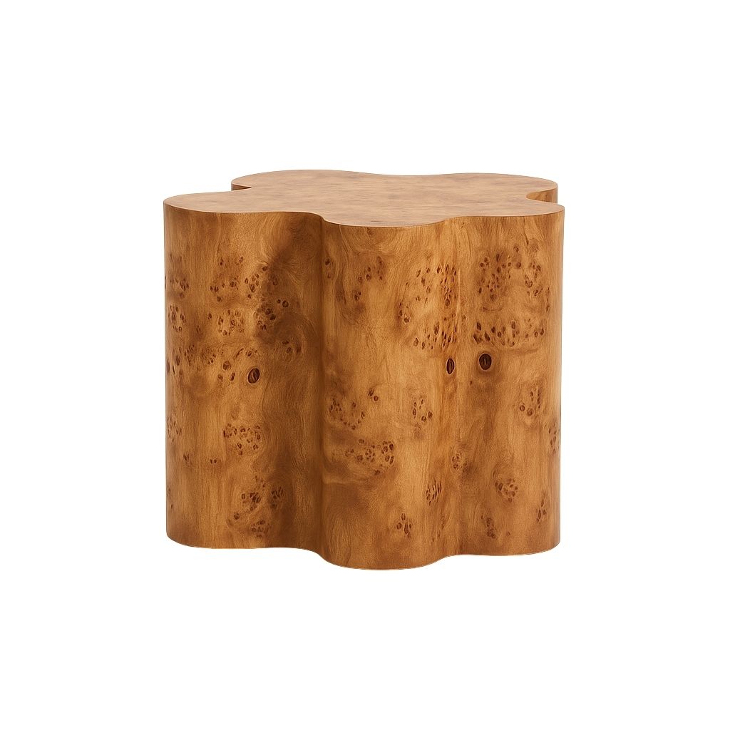 Starfish Side Table - Burl Veneer - One Block Design 0